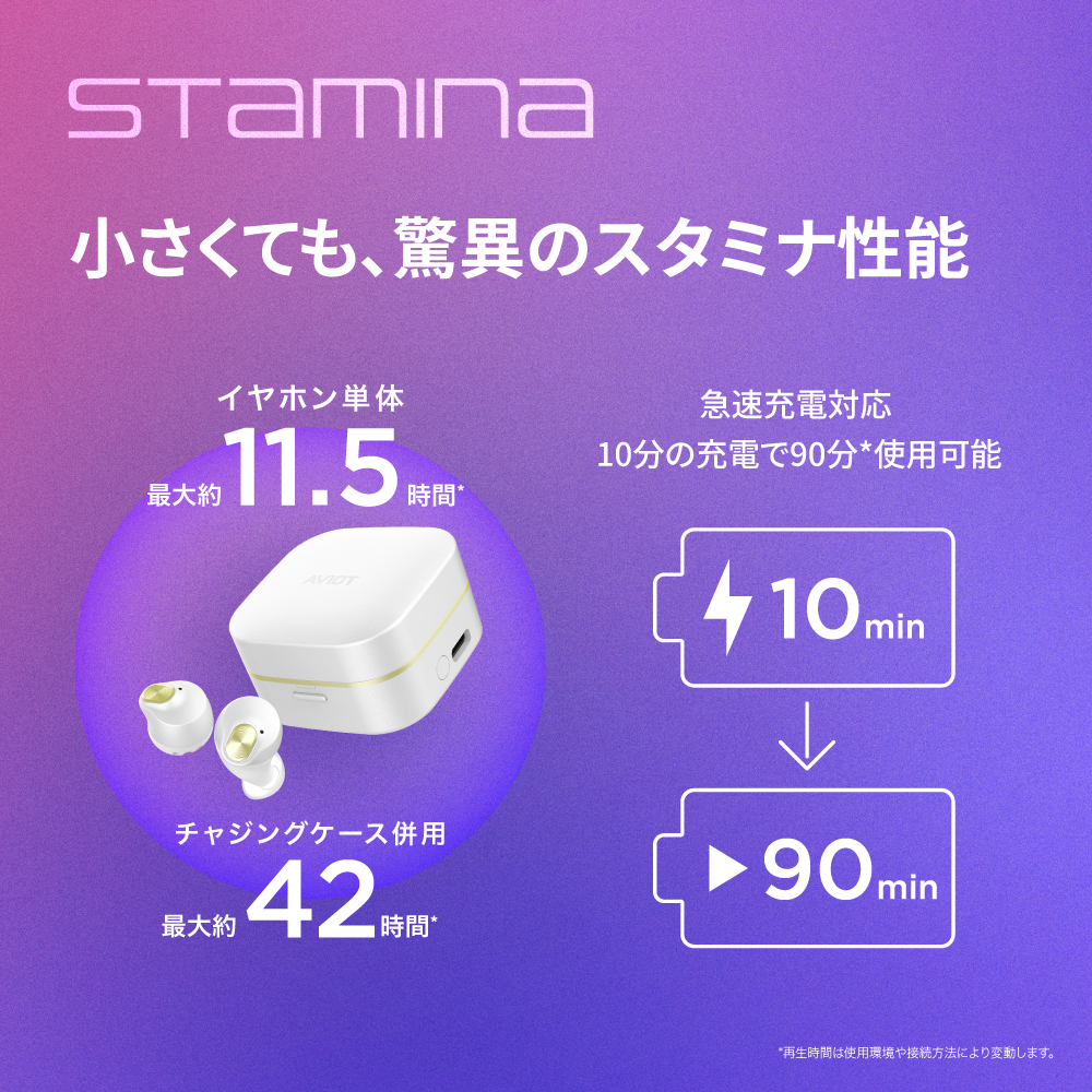 小さくても、驚異のスタミナ性能