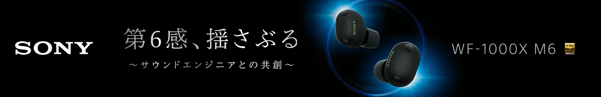 SONY 第6感、揺さぶる ～サウンドエンジニアとの共創～ WF-1000X M6