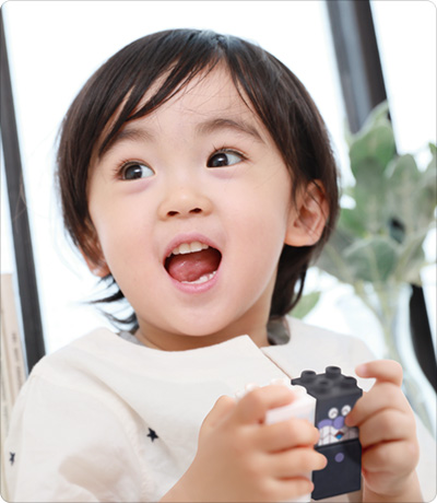 やっぱり、アンパンマンのブロック！