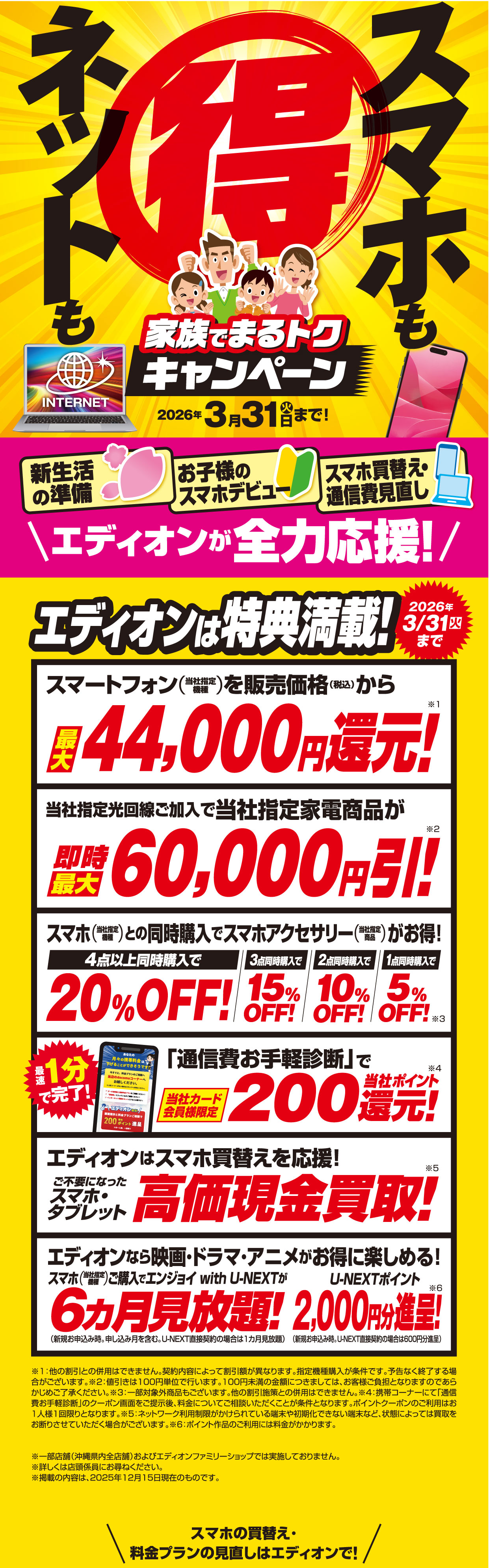 エディオンスマホキャンペーン