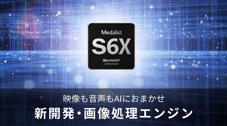 Medalist S6X 映像も音声もAIにおまかせ 新開発・画像処理エンジン