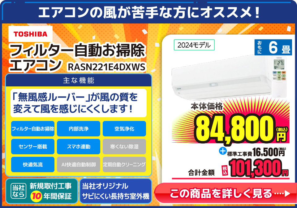 東芝 RASN221E4DXWS