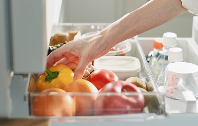 100％全開できる野菜室