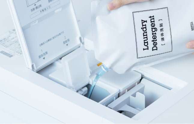 洗剤投入から乾燥まで自動