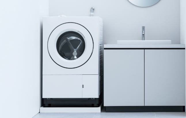 コンパクトなドラム式洗濯機