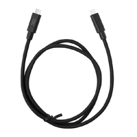イツワ商事 USB TYPE-C TO C ケーブル 20GBPS PD240W 1．0M MODGET 黒 ITC20G2510BK