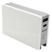 ラスタバナナ Type-C1ポート/USB1ポート AC付リチウム充電器 5000mAh 3A ホワイト RLI050AC3A01WH
