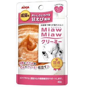 アイシア MiawMiawクリーミー 甘えび風味 40g ﾐﾔｳﾐﾔｳｸﾘ-ﾐ-ｱﾏｴﾋﾞ40G-イメージ1