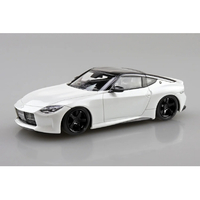 アオシマ　 1/32 ニッサン RZ34 フェアレディZ カスタムホイール (プリズムホワイト) 楽プラ スナップキット No.17CU-PW Aﾗｸﾌﾟﾗ17CUPWRZ34CWPﾎﾜｲﾄ