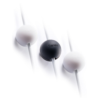 Lead Trend ケーブルホルダー マグネット 3個セット Magnetic Cable Dot ホワイト/ブラック LT47008