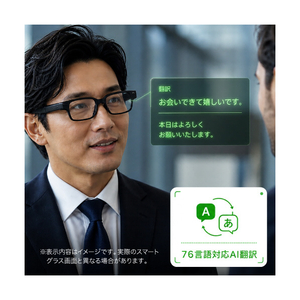 ThinkAR AiLens スマートAI ARグラス(デュアルディスプレイ・AI翻訳・超軽量38g) AL-A1-2403BK-イメージ5