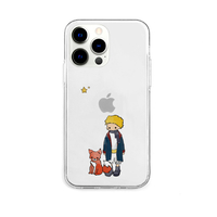AKAN iPhone 13 Pro用ソフトクリアケース リトルプリンスとキツネ AK21009I13P