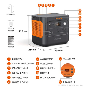 Jackery ポータブル電源 1800 JE-1800A-イメージ7