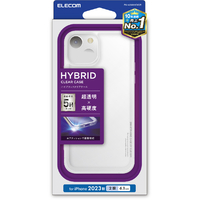 エレコム iPhone 15用ハイブリッドケース クリア PM-A23AHVCKCR