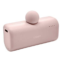 ラスタバナナ PD20W対応Type-C1ポート Type-C直付けモバイルバッテリー calon(5000mAh 30cm) スモーキーピンク RLI050C20W02SPK