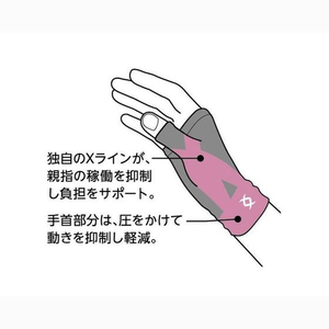 アルファックス エイドクロスサポーター 手首用 L FCE601M-443018-イメージ4