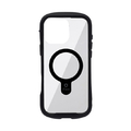 Hamee iPhone 16 Pro Max用MAGSYNQ強化ガラスクリアケース I FACE REFLECTION ブラック 41-980163