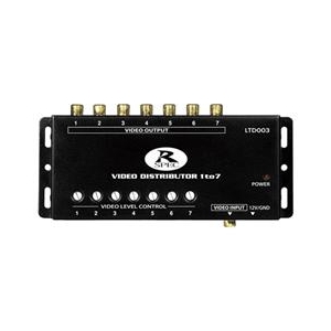 データシステム 7出力映像分配器 ブラック LTD003-イメージ1