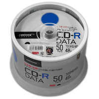 HI DISC HIDISC CD-R データ用 48倍速 700MB ホワイトワイドプリンタブル スピンドルケース 50枚 TYコードシリーズ TYCR80YP50SPMG