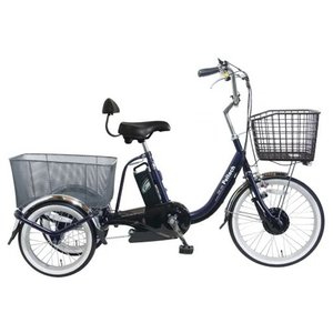 PELTECH 電動アシスト三輪車 前輪20型/後輪16型 ネイビー TDR-163L-NYB-8AH-イメージ1