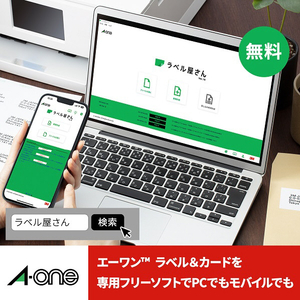 エーワン ラベルシール(プリンタ兼用)100シート(2400片) 43024-イメージ4