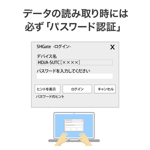 I・Oデータ USB 3．2 Gen1対応外付けハードディスク(ハードウェア暗号化/電源内蔵モデル)6TB HDJA-SUTC6-イメージ6