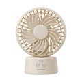 Life on Products ラウンドミニデスクファン 首振り機能付 plusmore オフホワイト PBAF005-OW