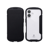 Ｈａｍｅｅ iPhone 16用ダイアリークリアケース I FACE REFLECTION ブラック 41-980293