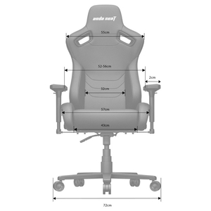 Andaseat ゲーミングチェア Kaiser Frontier XL マロン KAISER FRONTIER XL/MA-イメージ8