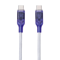 re:colors PD100W対応USB Type-C to C ケーブル(1m) グレープ CPRC2U2CTC100WV
