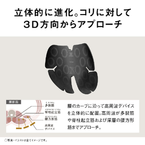 パナソニック 高周波治療器 コリコランワイド3D ブラック EW-RA561-K-イメージ5