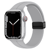 GAACAL Apple Watch Series 1-8/SE1-2 [38/40/41mm]用マグネット式シリコンバンド グレー W00302GYA
