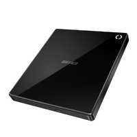 バッファロー スマホ用CDレコーダー「ラクレコ+」DVD再生&microSDスロット搭載モデル RR-PW2シリーズ ブラック RR-PW2-BK