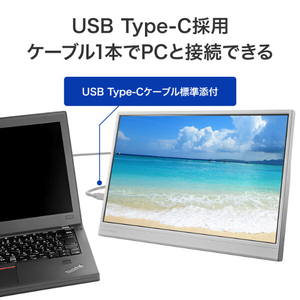 I・Oデータ 15．6型 フルHD対応モバイルディスプレイ ホワイト LCD-YC164HWX-イメージ7