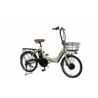 PELTECH 20型電動アシスト自転車フル装備外装6段 ベージュ TDN-212L-BE-12AH