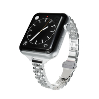 miak Apple Watch 42/41/40/38mm用JUBILEE METAL BAND シルバー SJEMA-W3840SL