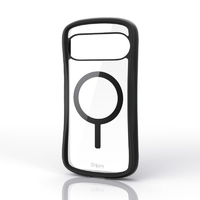 エレコム Google Pixel 10/10 Pro用Grippy ハイブリッドケース フレームカラー MAGKEEP ブラック PM-P252GRPFMBK