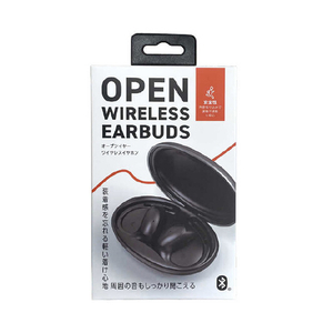 クオリティトラストジャパン Bluetooth5.4 オープンイヤーワイヤレスイヤホン ブラック QB-082JBK-イメージ4