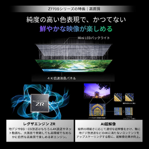 TVS REGZA 4K Mini LED液晶テレビ 43Z770S-イメージ4