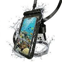 ラスタバナナ 防水ケース 2ポケット型 ブラック RFRWPF15TBK
