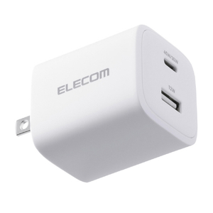 エレコム USB Power Delivery 45W AC充電器(C×1+A×1) ホワイト MPA-AC11045WH-イメージ1