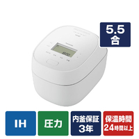 パナソニック 可変圧力IHジャー炊飯器 ホワイト SR-N510E-W