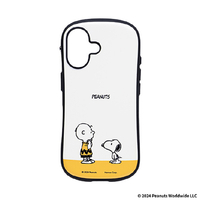 Hamee iPhone 16用ハイブリッドケース iFace First Class スヌーピー&チャーリー・ブラウン/イエロー 41-980637