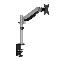 朝日木材 17V～32V推奨 モニターアーム デスク取付タイプ WALL FIT MOUNT シルバー DAR-002