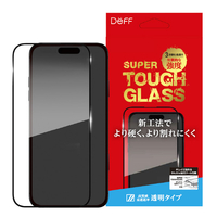 ディーフ iPhone 16用SUPER TOUGH GLASS クリア DG-IP24MG3SF