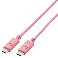 エレコム しろちゃんUSB Type-C(TM)ケーブル(2．0m) トキメキ(ピンク×ブラック) MPA-CCF20PNF