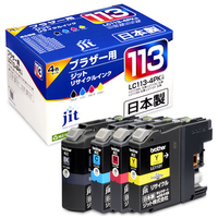 JIT リサイクルインクカートリッジ 4色パック(BK/C/M/Y) JIT-B1134P
