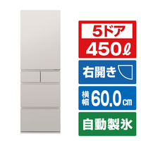 パナソニック 【右開き】450L 5ドア 冷凍冷蔵庫 マットライトベージュ NR-E45RY3-C