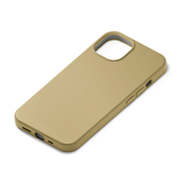 PGA iPhone 13用抗菌スリムシリコンケース ベージュ PG-21KSC03BE