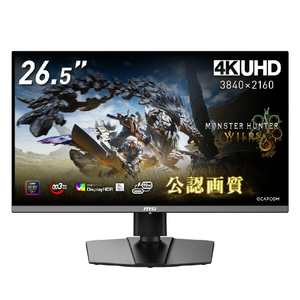 MSI 26．5型液晶ディスプレイ MPG 272URX QD-OLED ブラック MPG-272URX-QD-OLED-イメージ1